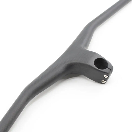 New Mountain Bike 3K Full Carbon Fibre Handlebar Carbon Bicycle handlebar and stem integrated carbon MTB bar -17 degrees angle