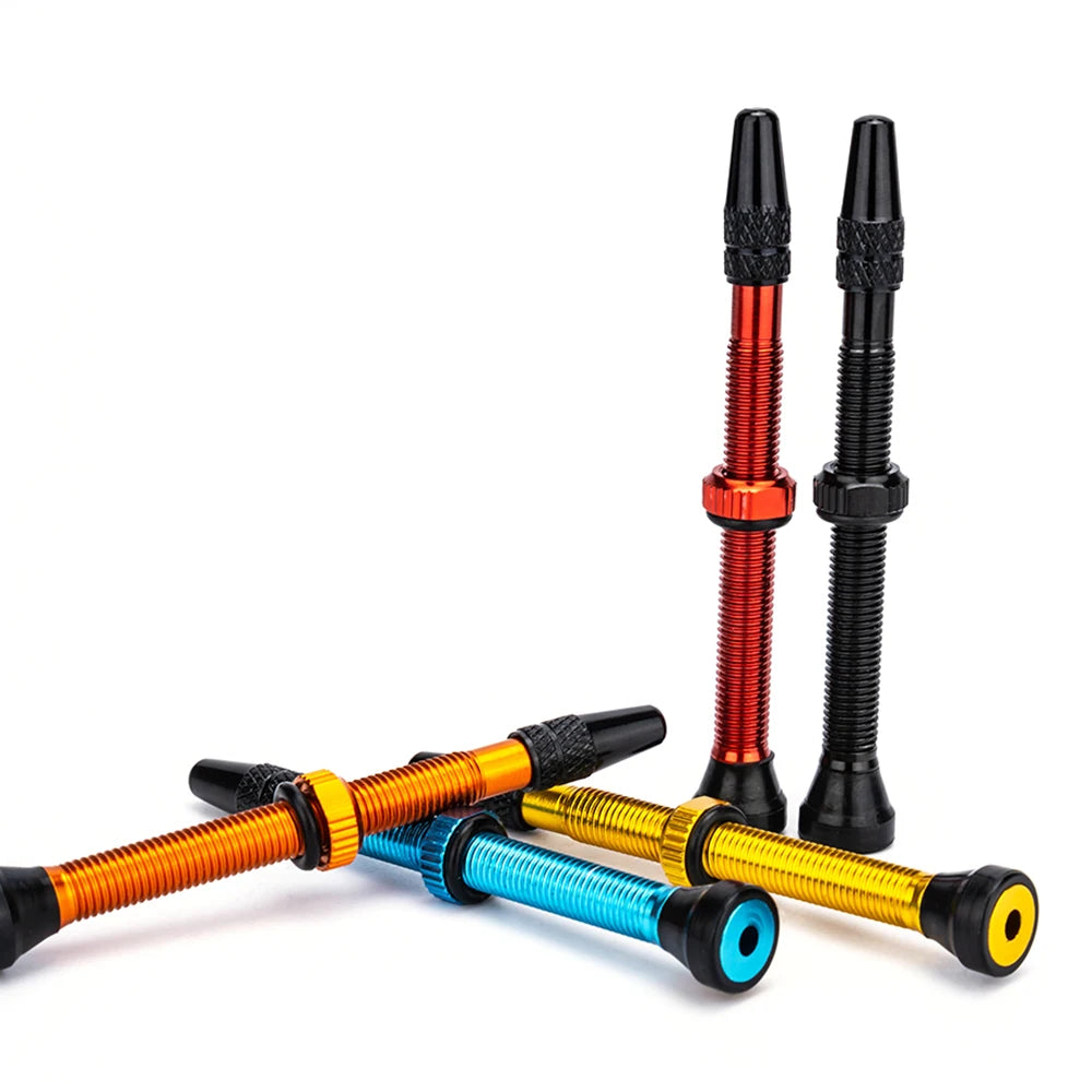 ZTTO Bicycle Tubeless Valves Stems 60mm Presta 40mm No Tubes FV With Integrated Valve Core for Road bike MTB Tire