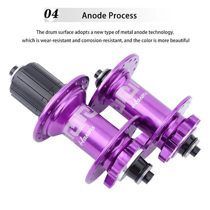 HASSNS  Hub 6-Pawl 72T QR 32H/36H 4-Sealed Bearings Disc Brake Freehub for 7-12 Speed Dirt Jump