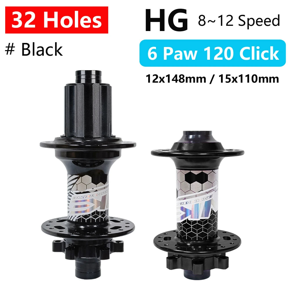 TANKE MTB BOOST 148 Bicycle Hubs 120 Click 6 Claws Bearing 32H 28H HG XD MS Disc Brake Micro Spline 8 9 10 11 12 Speed