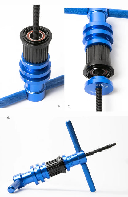 Bicycle Hub/Bottom Bracket Bearing Extractor Installation Press Set