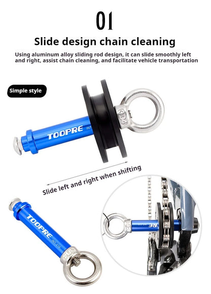 TOOPRE Chain Holder Virtual Flywheel Bicycle Mountain Road Washing Chain Chain Holder Tensioner Tool
