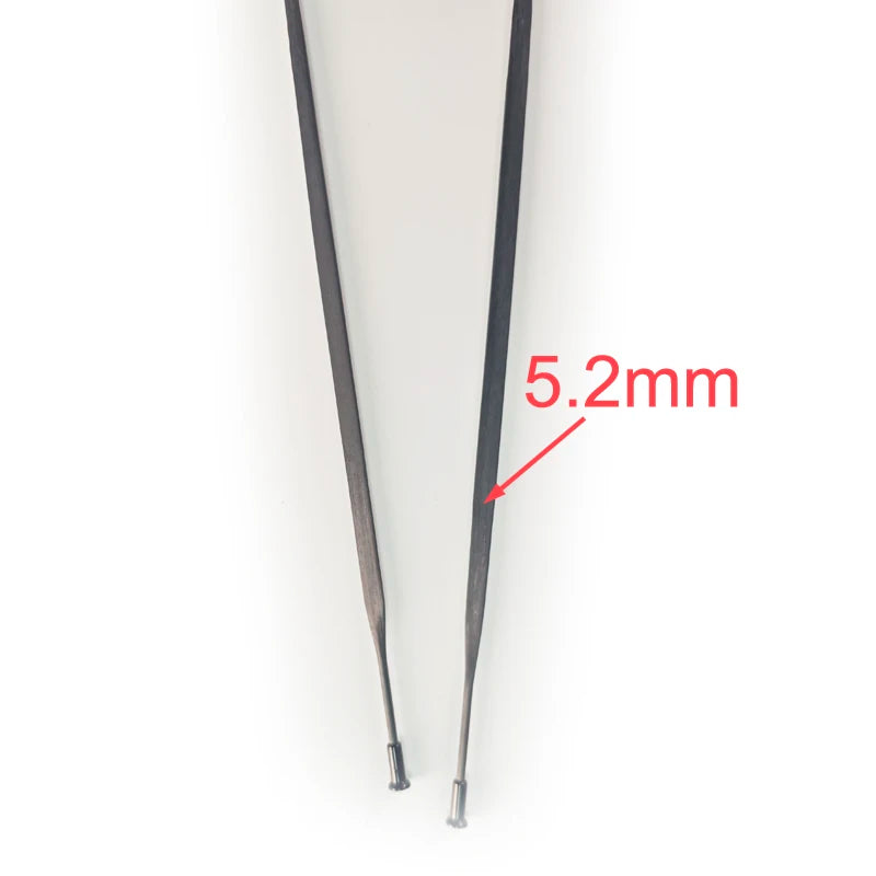 21 Pieces Carbon Spokes Straight Pull Flattened Width 5.2mm