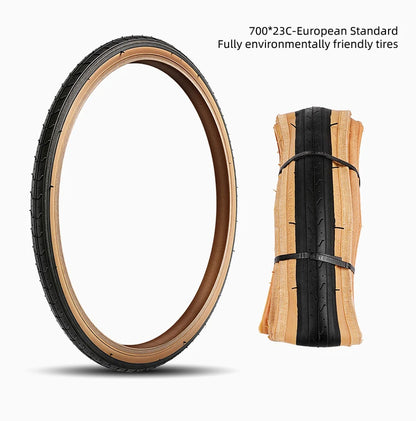 Road Bike High Performance Bicycle Tire Durable Foldable Tires with 60TPI Puncture Resistant for 700×23C Wheels