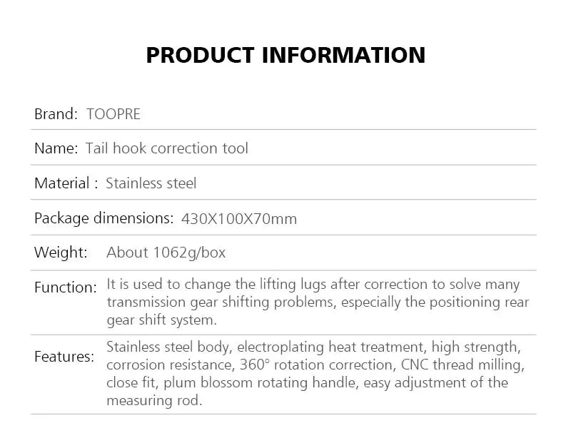 TOOPRE Bicycle Derailleur Hanger Alignment Gauge Professional Tool Measure Straighten Dropout Repair DAG-2.2 MTB Road Bike Tools