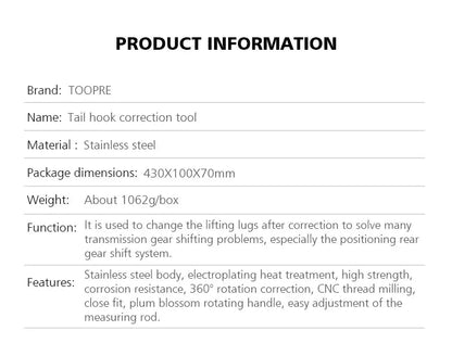 TOOPRE Bicycle Derailleur Hanger Alignment Gauge Professional Tool Measure Straighten Dropout Repair DAG-2.2 MTB Road Bike Tools