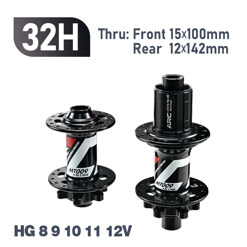 ARC 009 32 Holes 4 Sealed Bearing Hubs HG/XD MS 8 9 10 11 12-speed 6 Claws 114 Clicks
