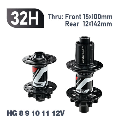 ARC 009 32 Holes 4 Sealed Bearing Hubs HG/XD MS 8 9 10 11 12-speed 6 Claws 114 Clicks