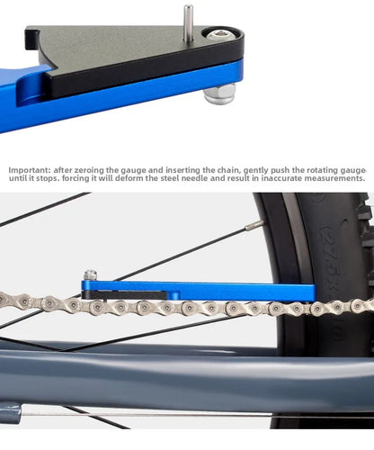 TOOPRE Bicycle Chain Measuring Device Wear Measuring Ruler Mountain Road Bicycle Chain Stretching Detection Tool