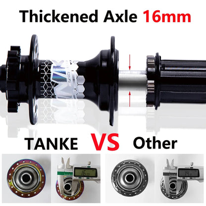 TANKE MTB BOOST 148 Bicycle Hubs 120 Click 6 Claws Bearing 32H 28H HG XD MS Disc Brake Micro Spline 8 9 10 11 12 Speed