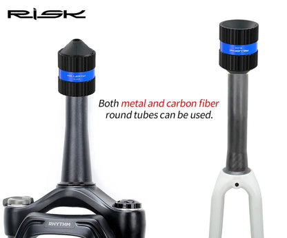 RISK Bicycle Fork Burr Charfer with Sandpaper Internal External Trimmer Bike Tube End Grinding Seatpost Grinder Chamfering Tools