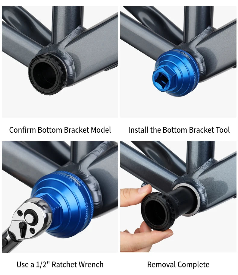 MUQZI Bottom Bracket Install Removal Tool 12/16-Notch Fits 39mm/40.5mm/44mm/45.6-46.6mm Outer Diameter BB Cups