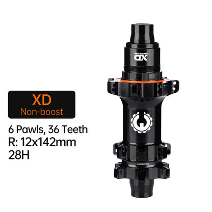 Bicycle MTB Hub 6Bolt Brake Boost 6 Pawls 28H F15*100/15*110 R12*142/12*148 Integrated AL7075 HG/XD/MS