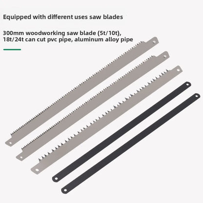 Hacksaw Home Mini Hand Saw, Bow Multipurpose Iron Saw, Rack Woodworking Tools Metal Cutting Small Data