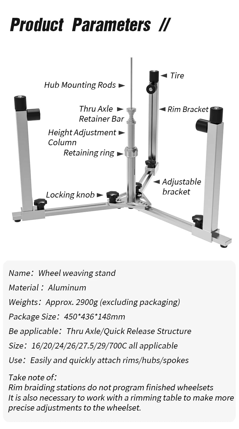 LEBYCLE Bicycle Wheel Lacing Stand