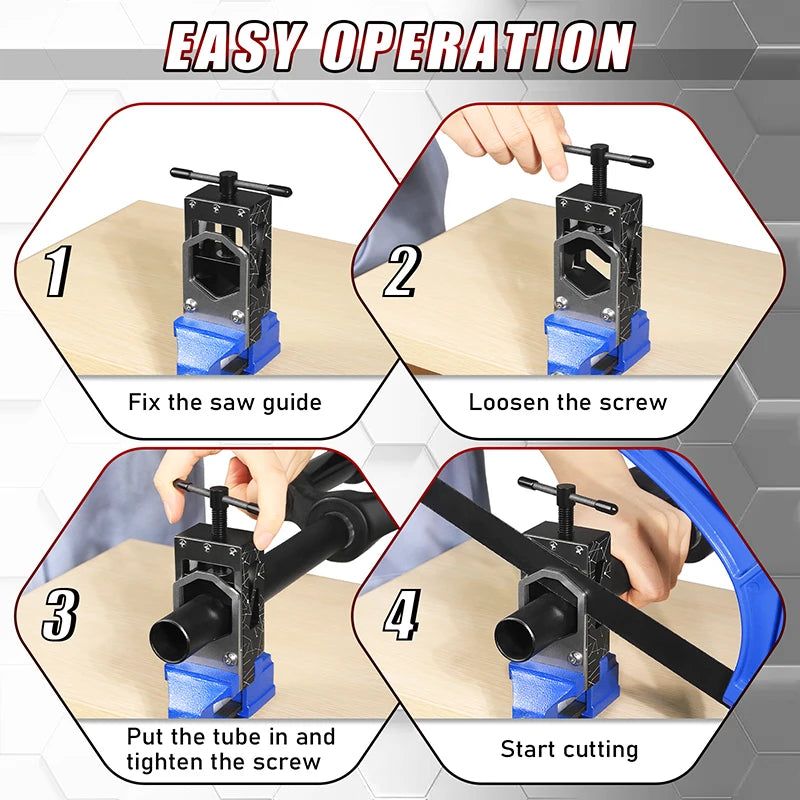 BUCKLOS Bicycle Tube Cutting Saw Guide Tool Bike Handlebar Seatpost Fork Steerer Tube Cutting Fixture Bicycle Repair Tools