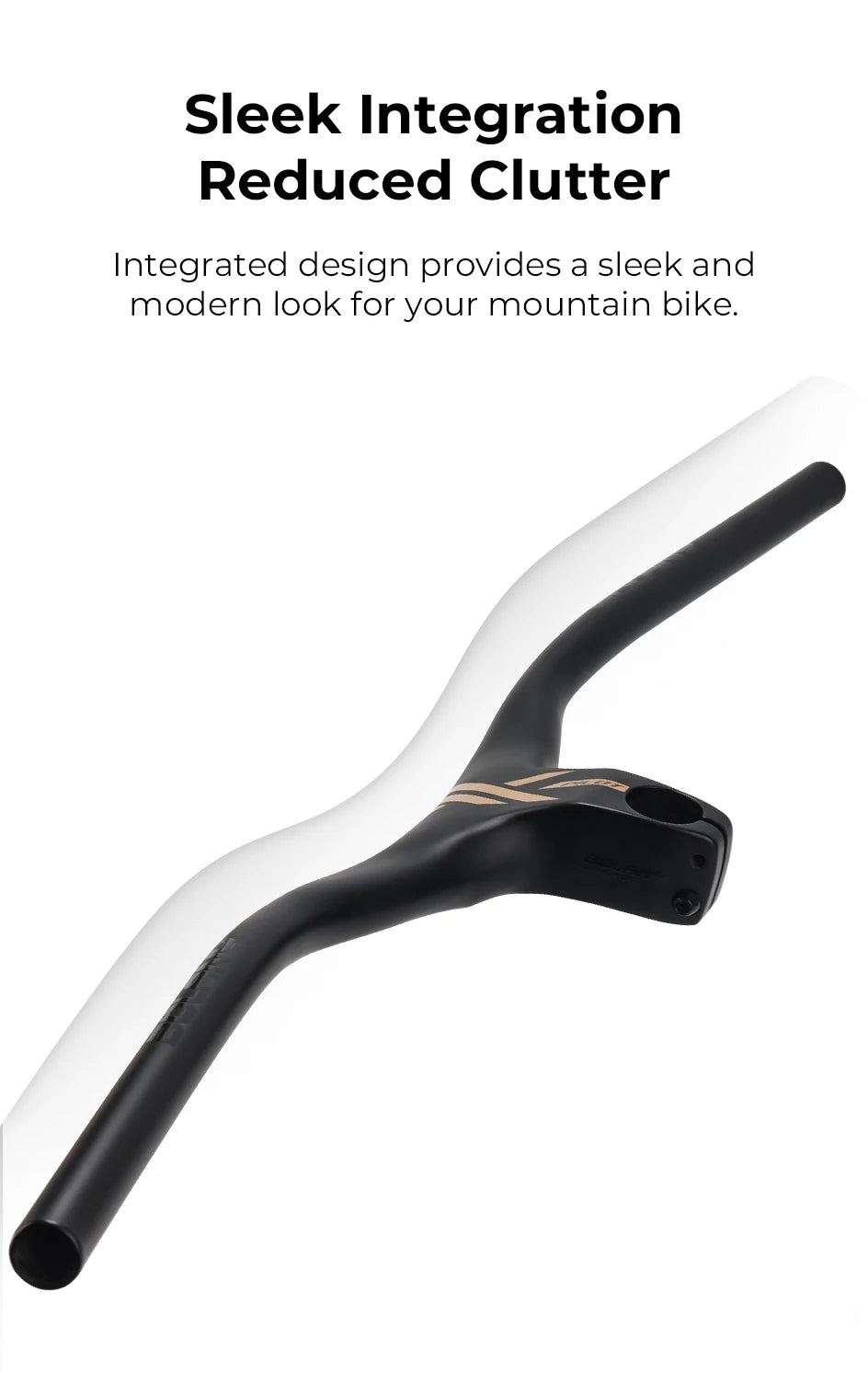 BOLANY Integrated Handlebar 775x90mm Aluminum Alloy 28.6mm