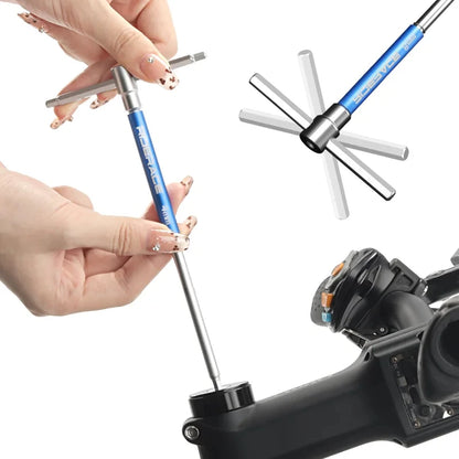 Bicycle Hex Key Wrench Set T Handle 2-10mm CRV Steel Allen Key Bike Repair Tool MTB Road Bike Maintenance Kit