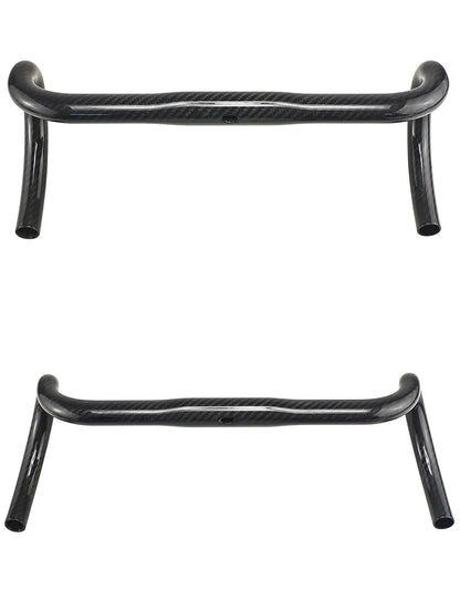Carbon Fiber Road/Gravel Bike Handlebar, T800 Drop Bar, 380-440mm, 3K, UD