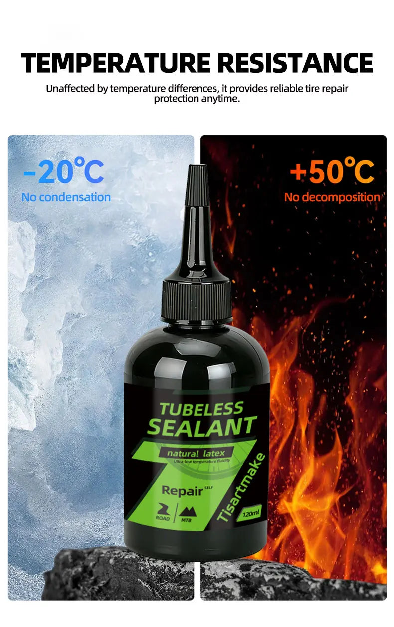 Tubeless Bike Tire Sealant Puncture Repair Fluid Latex Long Lasting Fast Sealing for MTB Road CX Gravel Bicycle Tires