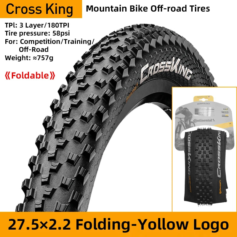 Cross King 27.5x2.0 29x2.0 MTB 29x2.3 Foldable Mountain Bike Tire 180TPI ShieldWall System Bicycle Folding Tyre Tubeless Ready