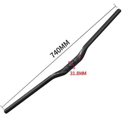 Carbon mountain bike handlebar  MTB 3k 31.8*680 760mm swallow-shaped handlebar