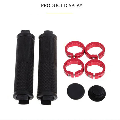 Rubber Handlebar Grips MTB Alloy Bilateral Lock