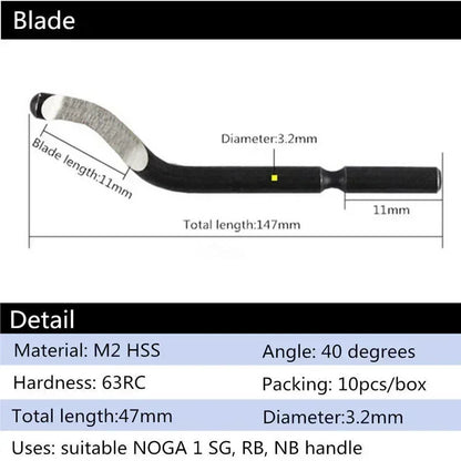 Handle Burr Metal Repair Deburring Tool Kit NB1100 Router Bit Rotary Deburr BS1010 Blades Remover Hand Tool For Wood Plastic