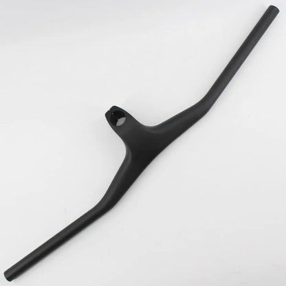 New Mountain Bike 3K Full Carbon Fibre Handlebar Carbon Bicycle handlebar and stem integrated carbon MTB bar -17 degrees angle