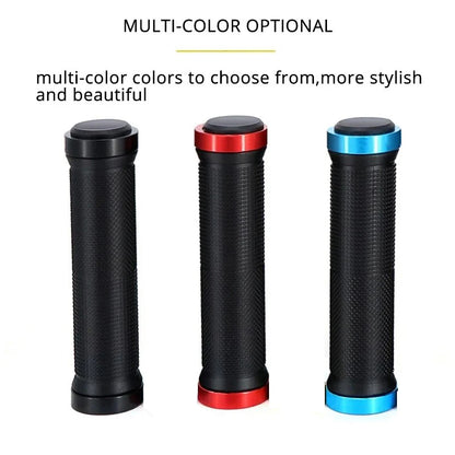 Rubber Handlebar Grips MTB Alloy Bilateral Lock
