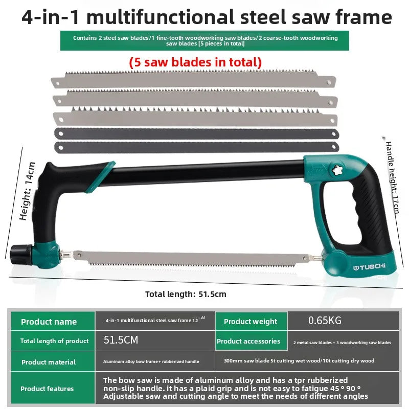 Hacksaw Home Mini Hand Saw, Bow Multipurpose Iron Saw, Rack Woodworking Tools Metal Cutting Small Data