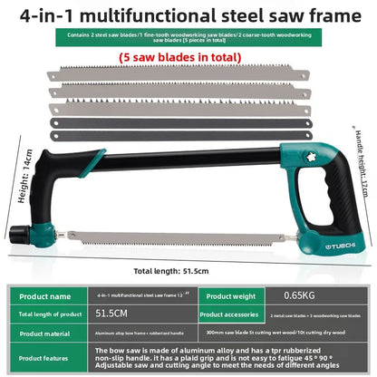 Hacksaw Home Mini Hand Saw, Bow Multipurpose Iron Saw, Rack Woodworking Tools Metal Cutting Small Data