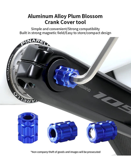 Magnetic Bicycle Crank Installation Tool for Removing and Installing Crank Arm Adjustment Caps Bicycle Repair Tools