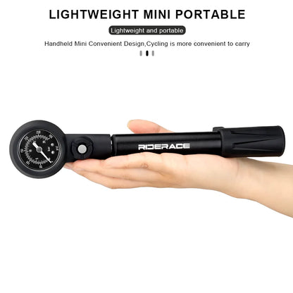 Shock Pump 300PSI Pressure With Gauge Bicycle