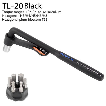 TOOPRE Bicycle Torque Tool Wrench Hexagonal set 10-20NM Adjustable Repair Tools