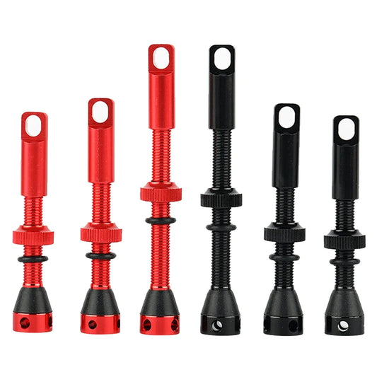 2pcs Bike Tubeless Valve Stem 40mm 44mm 60mm with Integrated Presta Valve Core Removal Tool Cap For MTB Road Bicycle Tire Rim