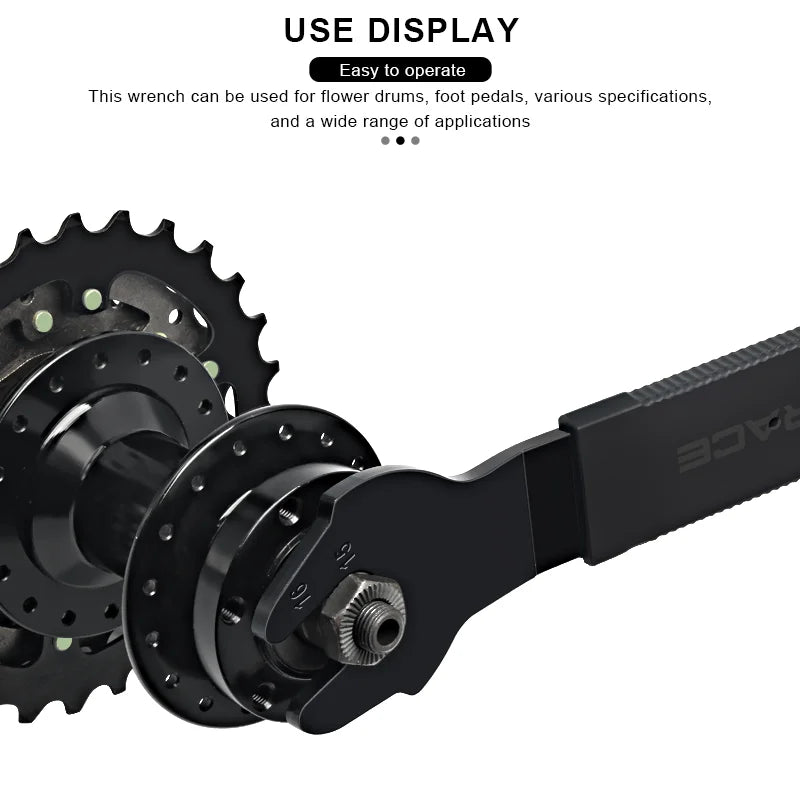 Bike Pedal Wrench 15/16/17mm High Carbon Steel Durable Bicycle Head Open End Axle Hub Cone Wrench MTB Hubs Install Remover Tool