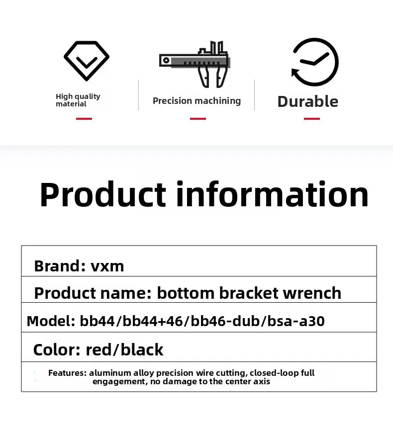 BB44‑46BB Bottom Bracket Wrench,