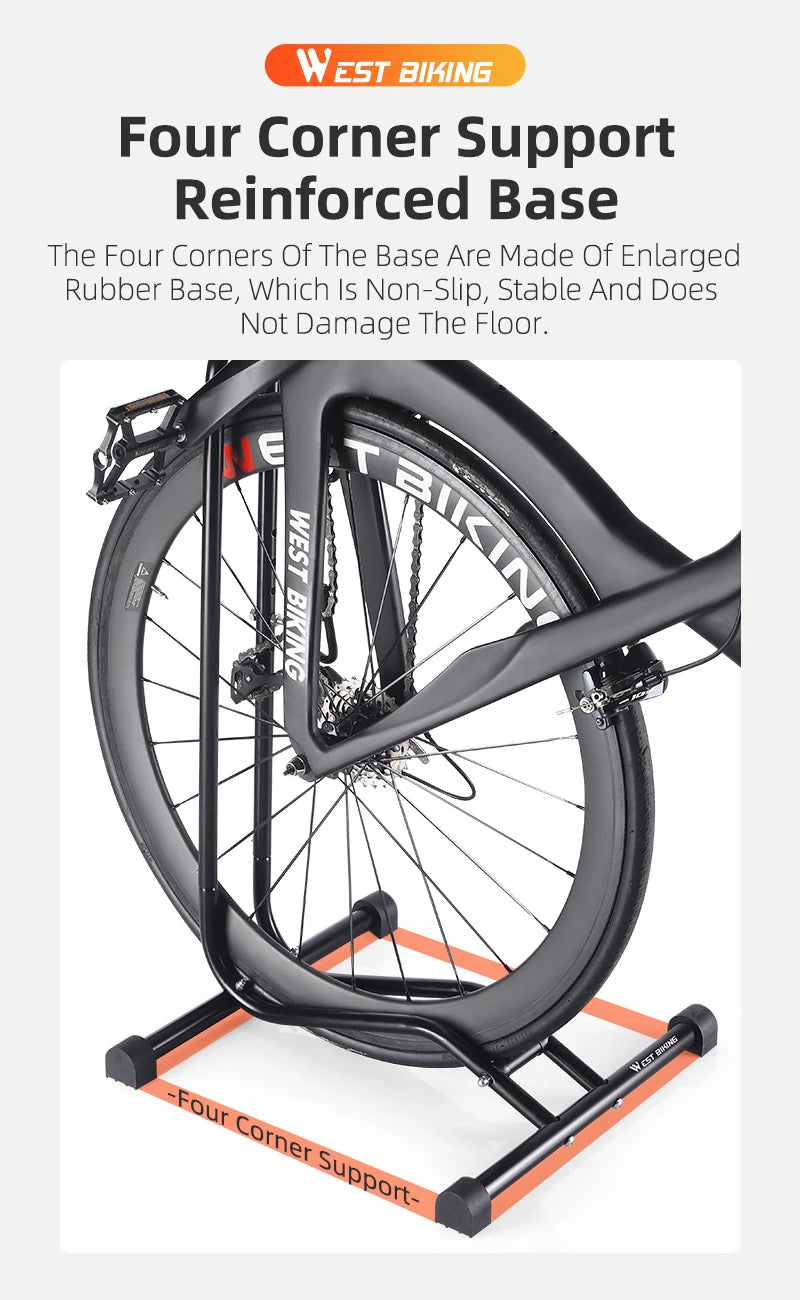 WEST BIKING 3 In 1 Bicycle Parking Rack Multifunctional Bike Indoor Garage Storage Stand MTB Road Bike Maintenance Repair Stand