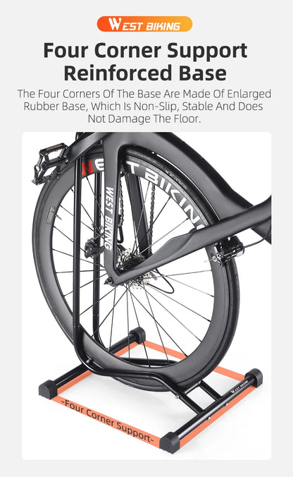 WEST BIKING 3 In 1 Bicycle Parking Rack Multifunctional Bike Indoor Garage Storage Stand MTB Road Bike Maintenance Repair Stand