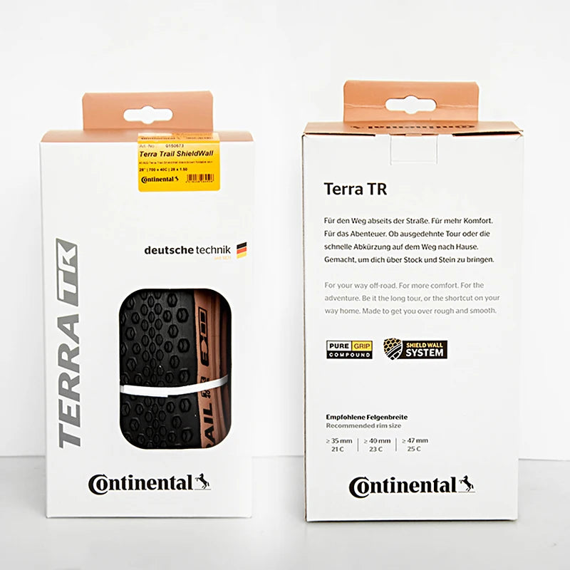 Continental Terra Trail 700x40C Road Bike 28‘‘ Gravel Tire Clincher System Puncture Protection 3/180 TPI Brown MTB Tubeless Read