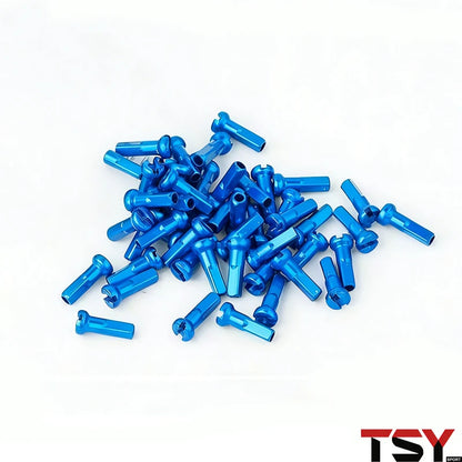 100Pcs 14G Colorful Spoke Nipples 14mm Alloy