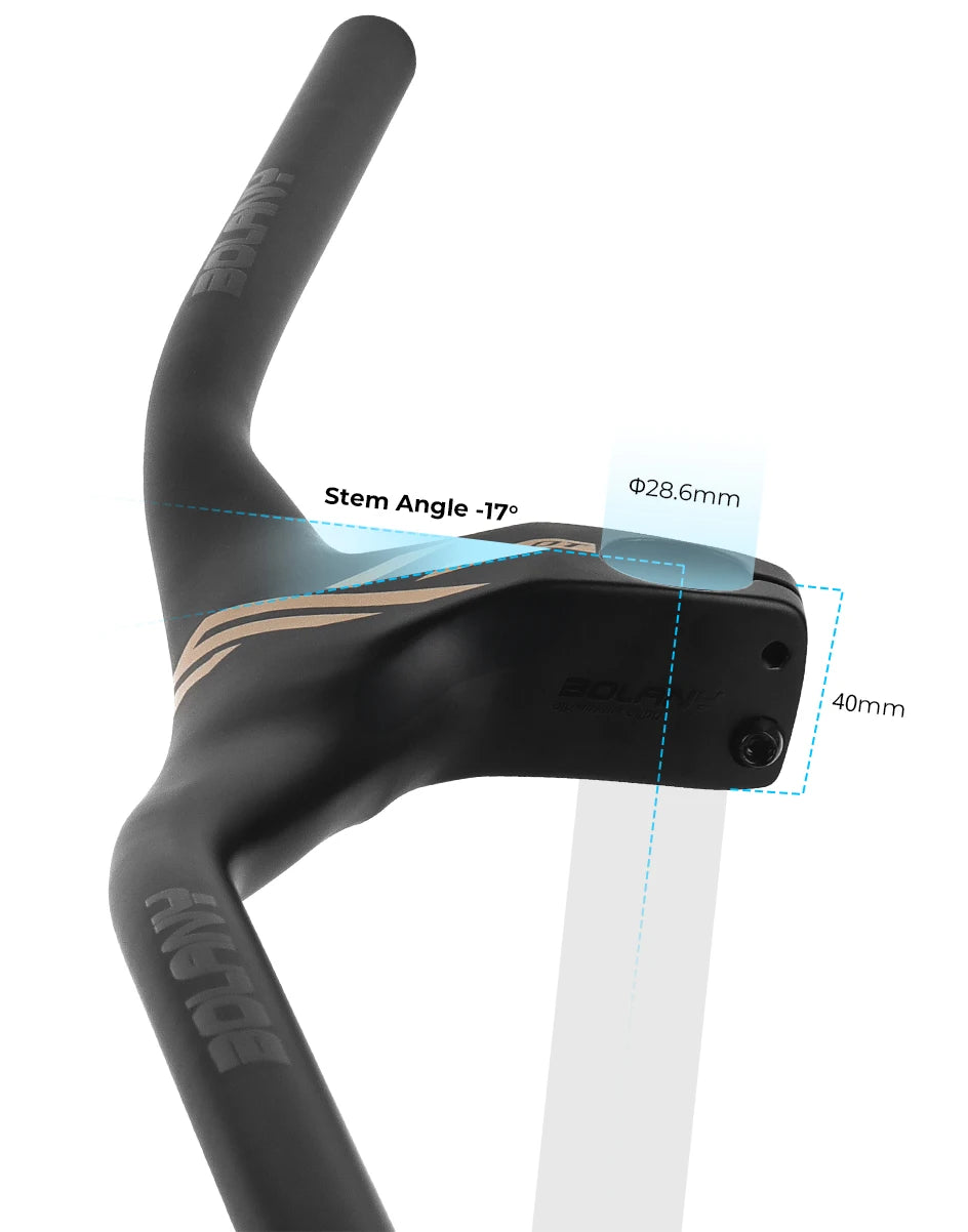 BOLANY Integrated Handlebar 775x90mm Aluminum Alloy 28.6mm