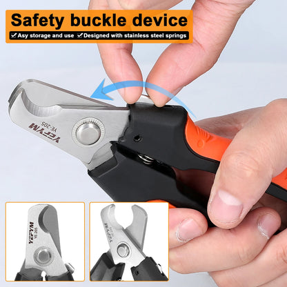 Cable Cutter Cable Stripper Cable Cut Pliers Electrician Wire Cutting Plier Portable Hand Tool Copper Wire Aluminum Wire Cutter