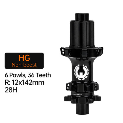 Bicycle MTB Hub 6Bolt Brake Boost 6 Pawls 28H F15*100/15*110 R12*142/12*148 Integrated AL7075 HG/XD/MS