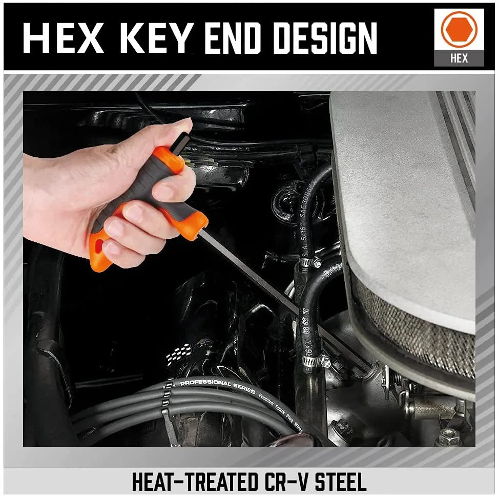 T Handle Allen Wrench Set Metric, Thandle Tee Handle Allen Hex Key Set, 2 2.5 3 4 5 6 8 10mm,8 Pcs HeavyDuty Excellent Set