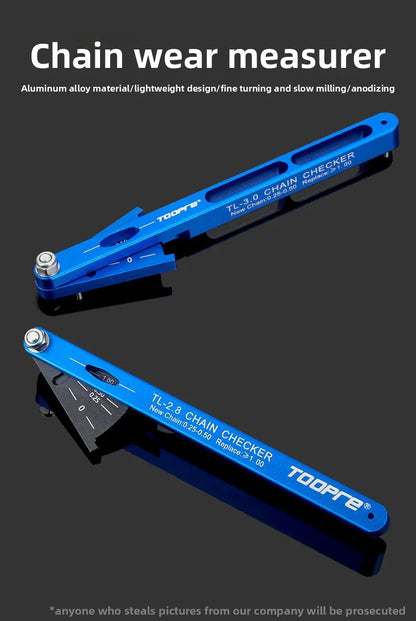 TOOPRE Bicycle Chain Measuring Device Wear Measuring Ruler Mountain Road Bicycle Chain Stretching Detection Tool