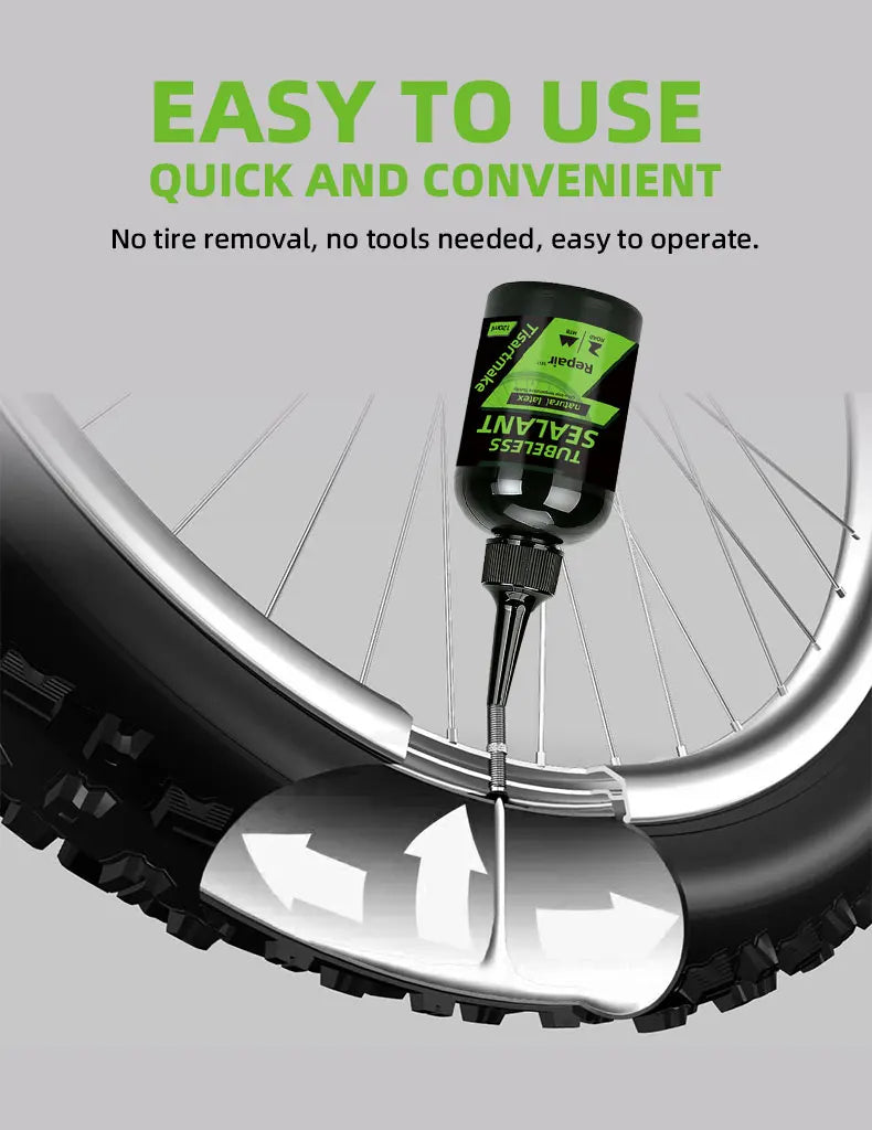 Tubeless Bike Tire Sealant Puncture Repair Fluid Latex Long Lasting Fast Sealing for MTB Road CX Gravel Bicycle Tires