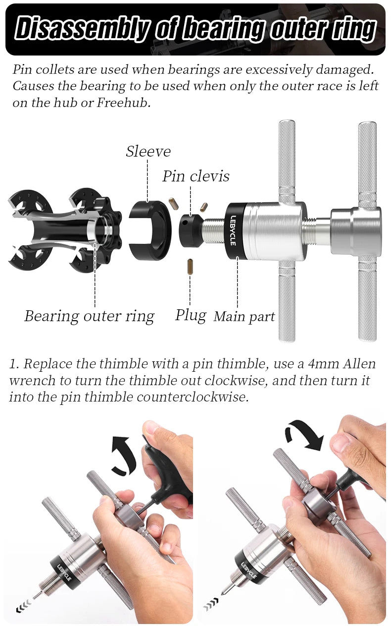 Bicycle Hub Bearing Tools