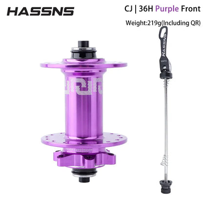 HASSNS  Hub 6-Pawl 72T QR 32H/36H 4-Sealed Bearings Disc Brake Freehub for 7-12 Speed Dirt Jump